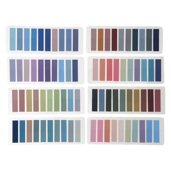 1600ks 80 Barva Zapisovatelný Morandi Lepkavé Karty Snímatelné Barvy Page Marker Obrázek