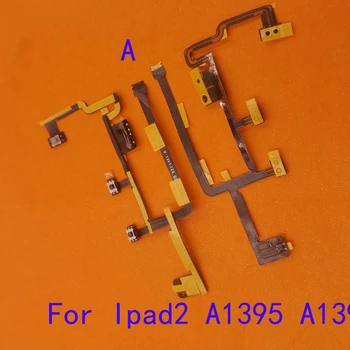1ks Power On-Off Tlačítko Hlasitost Ztlumit Klíč Flex Kabel Pro IPad 2 4 3 Ipad4 A1396 A1397 A1430 A1416 Ipad2 Ipad3 A1458 A1460 A1395 Obrázek