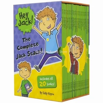 20 Ks/Set Hej, Jacku !Kompletní Jack Stack angličtina Obrázek Příběh Knihy pro Děti Most Kapitola Čtení Děti Dárkové Krabici Obrázek