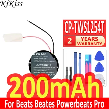 200mAh KiKiss Výkonné Baterie CP-TWS1254T CPTWS1254T Pro Beates Powerbeats Pro Bezdrátové PB4 Bluetooth Sluchátka Digitální Bateria Obrázek