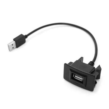 2024 Nový USB Samec na USB Samice AUX Palubní desky Mount Auto Držák Prodlužovací Kabel pro Auto Truck Lodí, Motocyklů Panel Obrázek