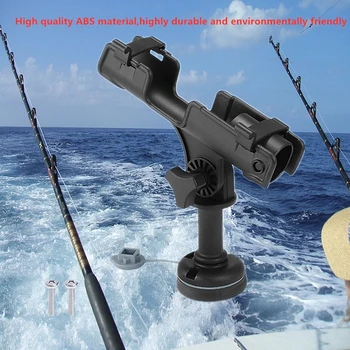 360 Nastavitelný Odnímatelný Rybářský Prut Pól Držák Rack Zbytek ABS Kajak Člun Podporu Člun, Rybářské Náčiní Příslušenství Výložník Sloupu Obrázek
