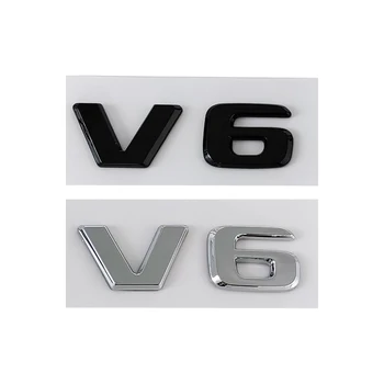 3d ABS Logo V6 Leters Auto Blatníku Znak Pro Mercedes Benz c W204 C280 ML SLK 320 Viano Vito V6 Nálepka Motor V6 Odznak Příslušenství Obrázek