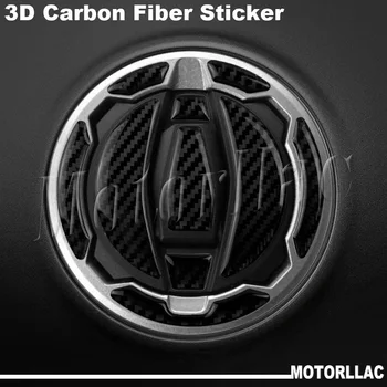 3D Carbon Fiber Motocykl Palivové Nádrže Cap Samolepka Obtisky Příslušenství Pro Kawasaki Z900 650 400 Ninja 400 650 Versys 1000 X300 Obrázek