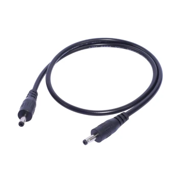 50CM DC1.35mmx3.5mm Prodlužovací Kabel Černý 22AWG Drát Male do Male Plug Napájecí Kabel pro Routery, Reproduktory, LED Světla Obrázek