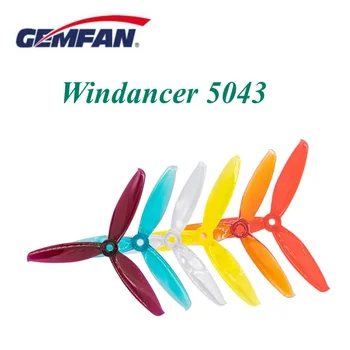 6 párů(6CW+6CCW) Gemfan Windancer 5043 5X4.3X3 3-Blade PC Vrtule pro RC FPV Freestyle 5inch Drony DIY Díly Obrázek
