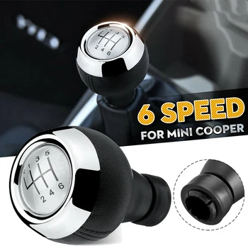 6 Stupňovou Manuální Auto Gear Shift Knob Držet Shifter Páky pro Mini Cooper R50 R53 R55 R56 R60 Obrázek