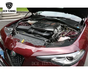 Alfa Romeo Giulia pro Motor Kryt Auto Přední Kapota Motoru Kryt proti Prachu Luxusní Černé Uhlí Profesionální Auto Díly Jasné, Potažené / Obrázek
