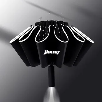 Auto Reverzní Skládací Deštník S LED Svítilnou Reflexní Proužek Deštník Pro Suzuki Swift, SX4 Vitara Baleno Ciaz Ignis Obrázek