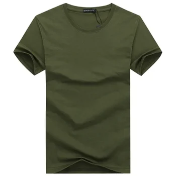 B8681 Jednoduché kreativní design line jednobarevné bavlněné T Košile Muži ' s New Příjezdu Styl Krátký Rukáv Men t-shirt plus velikost Obrázek