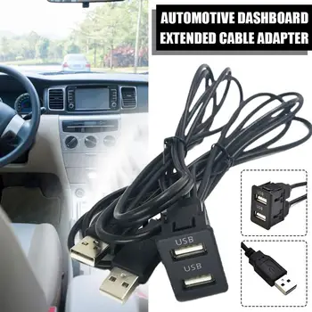 Car Dashboard Prodlužovací Kabel Adaptér Univerzální Modifikace Pro Auto Typu c+aux Sedadla Dual USB, AUX Prodlužovací USB+2RCA Spínač S5B2 Obrázek