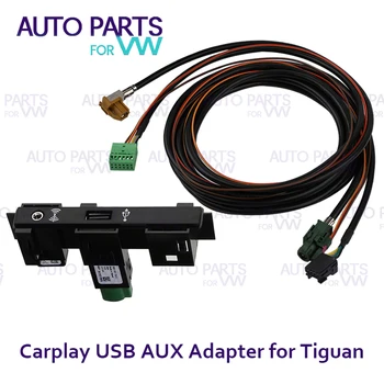 CarPlay MDI USB AMI Instalace Plug Socket Tlačítko Spínače kabelový Svazek pro VW MQB Touran 5T Tiguan MK2 5Q0 035 726E Obrázek