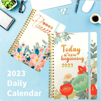 Denní Kalendář Plánovač Notebook 2023 Týdenní Měsíční Kancelářské Agendy Organizátor Time Management Osobní Schůzku Věstníku Svatební Obrázek