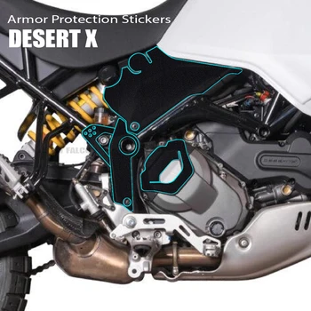 DesertX Sticke Pro Ducati Poušti X 2022 - Motocykl Tělo Zesílená Anti Odolné Proti Poškrábání Systém Kol Gumové Ochranné Obtisk Nálepka Obrázek