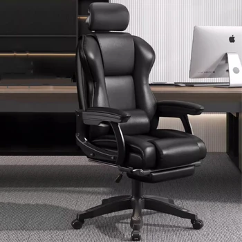 Design Otočná Herní Kancelářská Židle, Ergonomické Podlaze Ložnice Litá Mobilní Křesla Otočné Kovové Cadeira Kancelářské Potřeby Obrázek