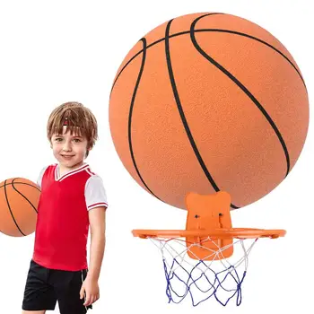 Děti Skákací Mute Basketbal Stlačitelná Mute Bouncing Basketbal Vnitřní Tiché Pěny Míč Basketbal Obrázek