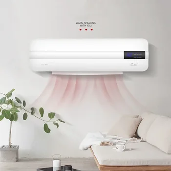 Energeticky úsporné Nástěnné přenosné klimatizace Topení Ventilátor Domů Koleje, načasování, bez instalace, Dálkové ovládání AC Obrázek