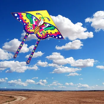 FBIL-Barevné Kite Dlouhý Ocas Nylon Venkovní Draci Létající Hračky Pro Děti, Děti, Kite Surf S 50 M Kite Linka Vysoké Kvality Obrázek