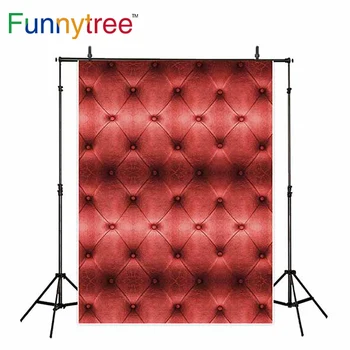 Funnytree pozadí pro fotografování studio všívané červené kožené vintage luxusní profesionální pozadí photobooth photocall Obrázek