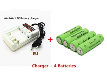 GTF 1,5 V, 3000mah Baterie AA NI-MH Dobíjecí baterie + 1.2 V AA / AAA NI-MH Baterie Nabíječka EU plug Obrázek