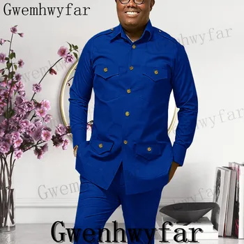 Gwenhwyfar Slim Fit Pánové Obleky pro Muže 2 Ks Svatební Ženich Oblek Mužské FashionAffrica Kostým Bunda S Kalhoty Obrázek
