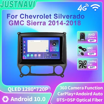 JUSTNAVI QLED Pro Chevrolet Silverado Pro GMC Sierra 2014-2018 autorádia GPS Navigace 4G WIFI Carplay Android Auto DSP 2 Din Obrázek