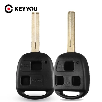 KEYYOU 2x 3 Tlačítka Vzdálené Fob Případě, Auto Klíč Shell Fob Pro Lexus RX300 ES300 Nové Příjezdu Obrázek