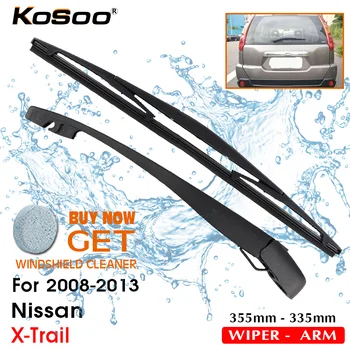 KOSOO Auto Zadní Radlice Pro Nissan X-Trail,355mm 2008-2013 Zadní Okna čelní Sklo Stěrače Rameno,Car Styling Příslušenství Obrázek