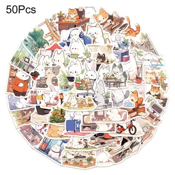 Krásné Trvanlivé Zářivé Nálepky 50ks Cartoon Sticker Set Vodotěsné samolepící Obtisky pro Telefon Kryty pro Osobní Obrázek
