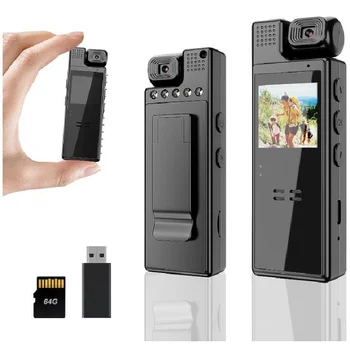L9 1080P Mini Kamera Portable Tělo Fotoaparátu 180° Otočný Objektiv HD Displej, Noční Vidění Video Rekordér Sport DV Action Cam Obrázek