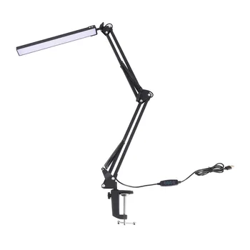 LED Stolní Lampa Se Svorkou,Nastavitelný Swing Arm Stolní Lampa,Moderní Architekt Stolní Lampa pro Studium/Čtení/Office/Práce(Black) Obrázek