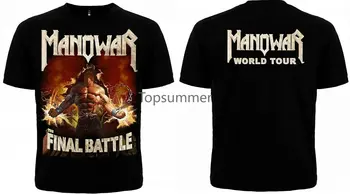 Manowar - Poslední Bitva - Tričko Krátký Rukáv Ležérní Tištěné Tričko Velikost S-3Xl Obrázek