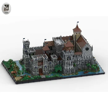 Master Obtížnost 112744PCS MOC Classic Kompletní Středověký Hrad, Palác Modulární Stavební Rozměr Velké Bloky Hračky Zobrazení Dárek Obrázek
