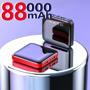 Mini 88000mAh Portable Power Bank 2 USB LCD Digitální Displej, Rychlé Nabíjení Powerbank Externí Baterie Pro iPhone, Xiaomi, Huawei Obrázek