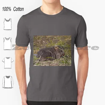 Mladý , Mt William Národního Parku , Tasmánie , Austrálie T-Shirt 100% Bavlna Muži Ženy Osobní Vzor Mount William Národní Obrázek