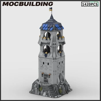 MOC Builing Bloky Středověkého Hradu strážní Věž Modulární Model DIY Cihly Creative Assembly Hračky, Vánoční Dárek, Dárek k Narozeninám Obrázek