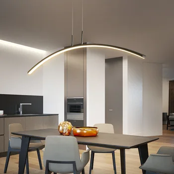 Moderní Led Přívěsek Světla pro Obývací Pokoj Jídelna Kuchyně Black&White Stropní Závěsná Lampa Luminiares LED Závěsné Svítidlo Obrázek