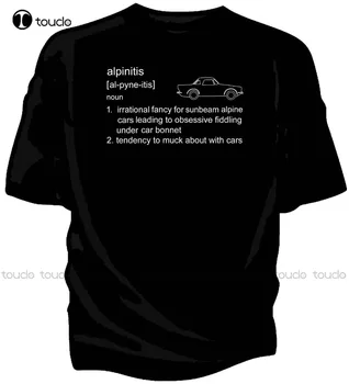 Módní Značky O-Krk Oversize Styl Trička Styly Sunbeam Alpine Classic Car T-Shirt - 'Alpinitis' Definice.Legrační Trička Obrázek