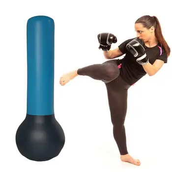 Nafukovací Boxerské Příspěvek Volně Stojící Boxerské Post Taška Skládací Design Boxerské Vybavení Pro Školení, Fitness A Zábavy Obrázek