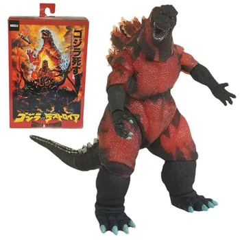 NECA 1995 Filmová Verze Red Fire Godzilla Pálení Kloubové PVC Akční Obrázek Děti Dárek, 18 cm Obrázek