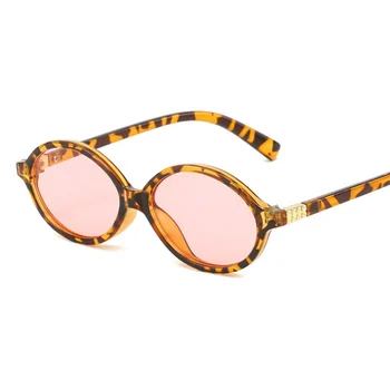 Nové Malé Oválné sluneční Brýle, Ženy, Módní Odstíny UV400 Značky Návrhář Osobní Mužů Trendy Sluneční Brýle Retro Brýle Obrázek