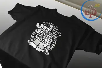 Nové Tričko Bojový Robot Logo T-shirt Usa Velikost Obrázek