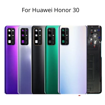 Nové Zadní Sklo Pro Huawei Honor 30 BMH-AN10 AN20 Housing Zadní Kryt Baterie Dveře Zadní Případ S Objektivem Fotoaparátu Obrázek