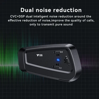 NOYAFA NF-Y06 Motocyklové Helmě Bluetooth Headset Sluchátka IPX 6 Vysoce Spolehlivá Zvuková Izolace Hudební Přehrávač, Sluchátka Voděodolná Obrázek