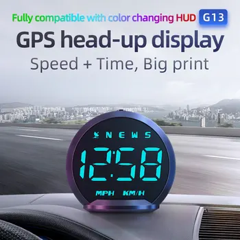 OANA HUD GPS G13 Auto Heads Up Displej Digitální Auto Rychlost Detektor čelní Sklo Projektor Elektronické Příslušenství Pro Všechny Vozy Obrázek