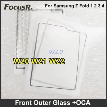 OEM Pružné Přední Sklo + OCA Pro Samsung Galaxy Z Přeložte 1 2 3 4 LCD Displej Dotykový Displej Vnější jemný Film, Opravy, Výměna Obrázek