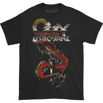 Ozzy Osbourne Pánské Vintage Had T-Shirt Černá Obrázek