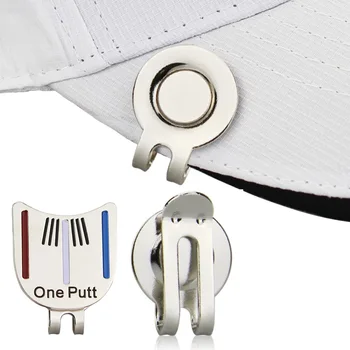 Praktická Pozici Míč Mark Cap Klip Golf Zarovnání Golf Hat Klip Golf Ball Marker S Cílem Nástroj Obrázek