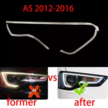 Pro Audi A5 S5 2012-2015 Auto Clony Kýly Světlomet DRL Průvodce Denní Světlo Trubice, LED Světlo, Panel, Bílé Světlo Obrázek