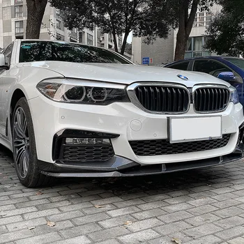 Pro BMW 5 Série G30 M Sport 2018-2020 Auto Přední Nárazník Splitter Lip Spoiler Difuzor Stráž body Kit Černý Exteriér Příslušenství Obrázek